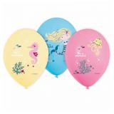 Luftballons "Niedliche Meerjungfrau" 6er Pack