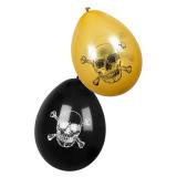 Luftballons "Totenkopf des Grauens" 6er Pack