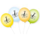 Luftballons "Willkommen im Zoo" 8er Pack
