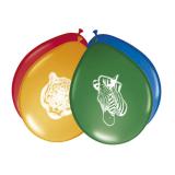 Luftballons "Wildes Safarileben" 8er Pack