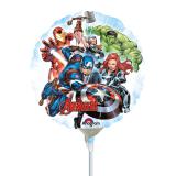 Luftbefüllter Folien-Ballon "Tollkühne Avengers" 17 cm 