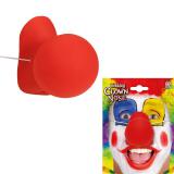 Lustige Clownnase mit Quietsch-Effekt 