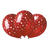 Lutfballons "Herzchen" in Rot 5er Pack