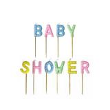 Mini-Figurenkerzen "Sweet Baby Shower" 10-tlg.