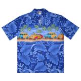 Original Hawaiihemd Blue Beach Trip