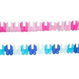 Papier-Girlande "Kinderwagen" 6 m-rosa