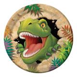 Pappteller "Gefährliche Dinosaurier" 8er Pack