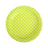 Pappteller "Punkte-Spaß" 10er Pack-grün