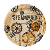 Pappteller "Steampunk" 6er Pack