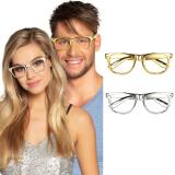 Party-Brillen "Edelmetall" 3er Pack-silber
