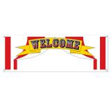 Personalisierbares Banner "Welcome" 150 cm