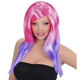 Perücke "Crazy Colour"-rosa-lila