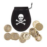 Piratenbeutel Münzen "Jolly Roger Party"