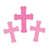 Raumdeko "Farbenfrohes Kreuz" 3er Pack-rosa