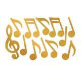 Raumdeko "Goldene Noten" 12-tlg.