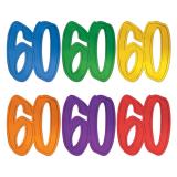 Raumdeko Jubiläumszahl "60" 30 cm