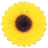 Raumdeko Strahlende Sonnenblume aus Wabenpapier 46 cm