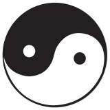 Raumdeko Yin & Yang Symbol 34,5 cm