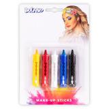 Schmink-Stifte in fünf Farben