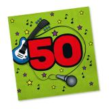 Servietten "50. Geburtstag" 20er Pack