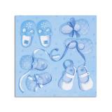 Servietten "Baby-Alarm" 20er Pack-hellblau