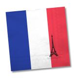 Servietten "Frankreich - Eiffelturm" 20er Pack