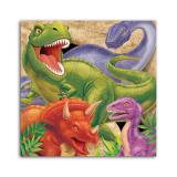 Servietten "Gefährliche Dinosaurier" 16er Pack