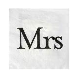 Servietten "Mr & Mrs" 20er Pack-Mrs