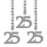 Spiral-Deckenhänger "25" 3er Pack
