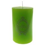 Stumpenkerze "Just Married" 11 cm-grün