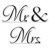 Tischaufsteller "Mr & Mrs" 3-tlg.