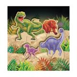 Tischdeko "Gefährliche Dinosaurier" 4-tlg.