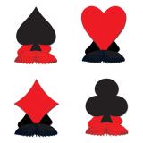 Tischdeko "Spiel-Symbole" 4-tlg.