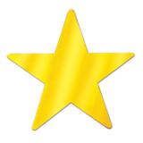 Tischdeko "Leuchtende Sterne" 9,5 cm 12er Pack-gold
