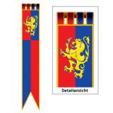 Wanddeko Fahne "Ritterwappen" 1,8 m