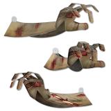 Wanddeko "Zombie-Arm" 4er Pack