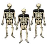 Raumdeko "Gruseliges Skelett" 16 x 5,1 cm 3er Pack