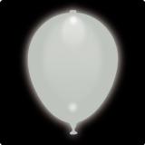 Weiße LED-Luftballons 5er Pack