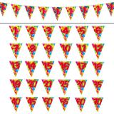 Wimpel-Girlande "Happy Birthday Bunte Ballons" 10 m -1