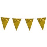 Wimpel-Girlande "Edle Feier" 10 m-gold