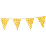 Wimpel-Girlande "Farbenfroher Punkte-Spaß" 3,6 m-gelb