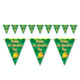 Wimpel-Girlande "Happy St. Patrick's Day" 3,7 m