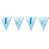 Wimpel-Girlande "Little Star" 3,7 m-blau