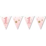 Wimpel-Girlande "Little Star" 3,7 m-rosa