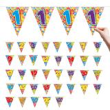 Zahlen-Wimpel-Girlande "Happy Crazy Birthday" 6 m