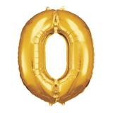 XL Folienballon-Zahl Gold-0