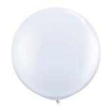 XL Luftballon einfarbig-weiß