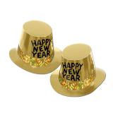 Zylinder "Happy New Year"-gold