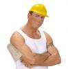Bauarbeiter-Helm - Tragebeispiel Erwachsener