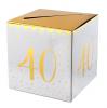 Brief- und Kartenbox 40. Geburtstag "Golden Times" - Hauptansicht